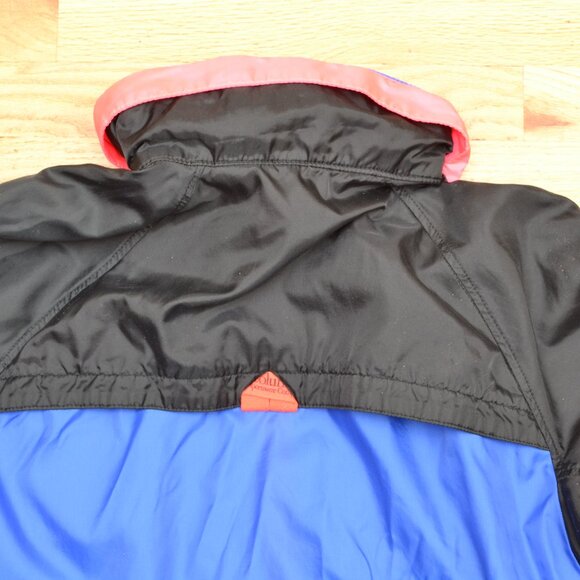 Columbia Sportwear Mens S Hooded Windbreaker Colorblock Radial Sleeve 1990s - Picture 4 of 8